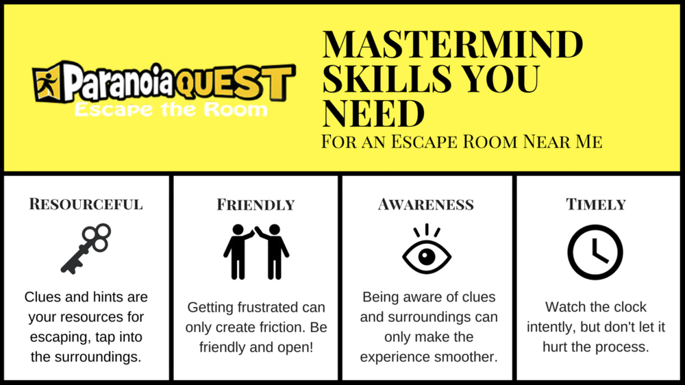 Mastermind Skills You Need For An Escape Room Near Me - Infographic